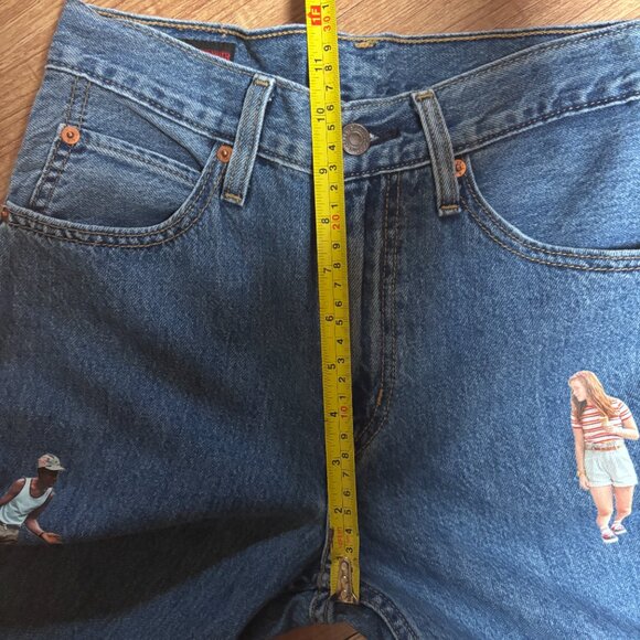 Levi’s x Stranger Things Dad Jeans 24 Joe Stoned Blue Medium Wash 100% Cotton - Picture 11 of 13
